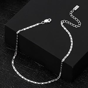 Amazon.com: Anklet Sterling Silver 925, 925 Sterling Silver